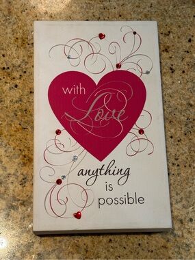 LOVE - canvas sign, wall art